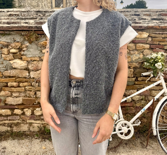 Gilet sans manches Manon - gris