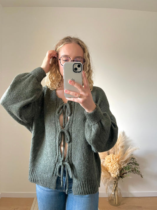 Pull en maille Emeline - kaki