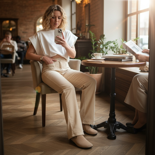 Pantalon en velours côtelé - Léonie