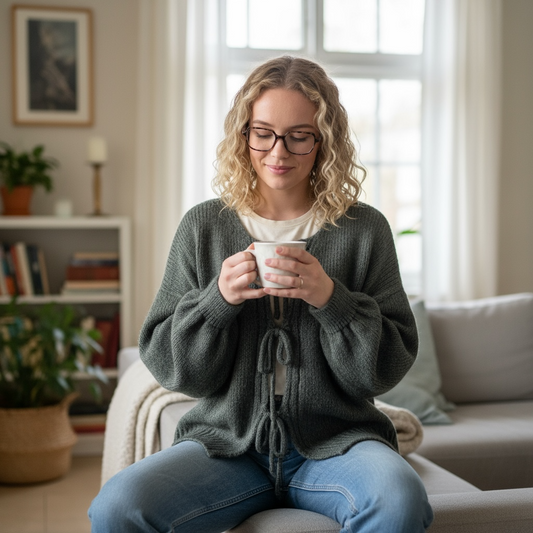 Pull en maille Emeline - kaki