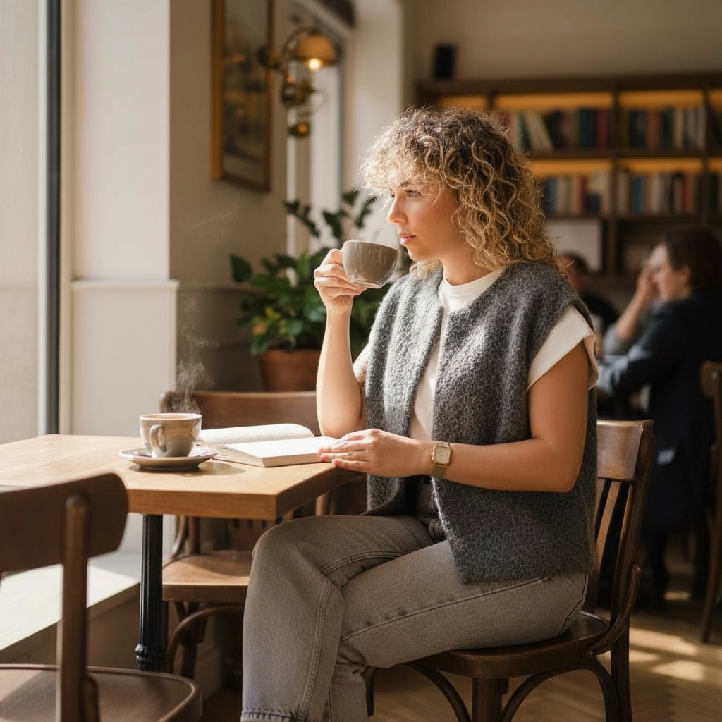 Gilet sans manches Manon - gris