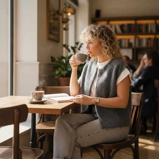 Gilet sans manches Manon - gris