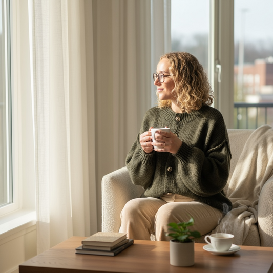 Cardigan Agathe - kaki